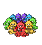 ゆっるい怪獣くん〜夏〜（個別スタンプ：16）