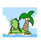 ゆっるい怪獣くん〜夏〜（個別スタンプ：38）