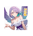 おちゃめな女神さまの神対応スタンプ3（個別スタンプ：1）