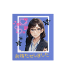 可愛い女の子たち癒しスタンプ（個別スタンプ：8）