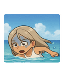 海の白ギャル@SFW（個別スタンプ：24）