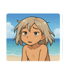 海の白ギャル@SFW（個別スタンプ：27）