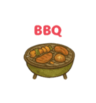 食べ物パーティー♪（個別スタンプ：9）