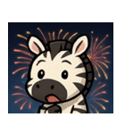 花火のシマウマ@SFW（個別スタンプ：4）