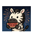 花火のシマウマ@SFW（個別スタンプ：14）