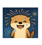 花火のラッコ2@SFW（個別スタンプ：1）