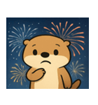 花火のラッコ2@SFW（個別スタンプ：4）