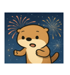 花火のラッコ2@SFW（個別スタンプ：9）