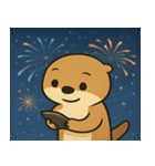 花火のラッコ2@SFW（個別スタンプ：25）