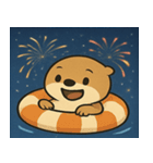 花火のラッコ2@SFW（個別スタンプ：27）