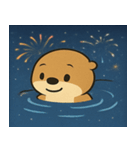 花火のラッコ2@SFW（個別スタンプ：32）