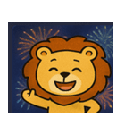 花火のライオン@SFW（個別スタンプ：1）