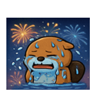 花火のビーバー@SFW（個別スタンプ：2）