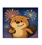 花火のビーバー@SFW（個別スタンプ：3）