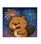 花火のビーバー@SFW（個別スタンプ：5）