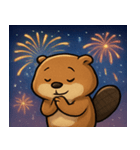 花火のビーバー@SFW（個別スタンプ：8）