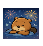 花火のビーバー@SFW（個別スタンプ：10）