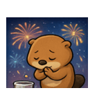 花火のビーバー@SFW（個別スタンプ：11）