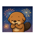 花火のビーバー@SFW（個別スタンプ：12）