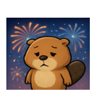 花火のビーバー@SFW（個別スタンプ：15）
