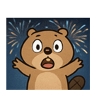 花火のビーバー@SFW（個別スタンプ：17）