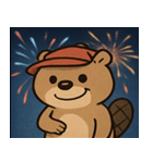 花火のビーバー@SFW（個別スタンプ：19）