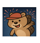 花火のビーバー@SFW（個別スタンプ：23）