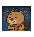花火のビーバー@SFW（個別スタンプ：24）