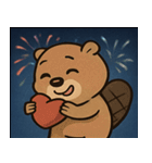 花火のビーバー@SFW（個別スタンプ：27）