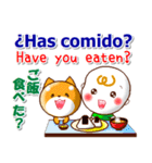 スペイン語,英語,日本語 日常の連絡と相槌（個別スタンプ：4）