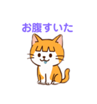 茶白猫の「カツラ」（個別スタンプ：17）