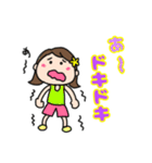 ランナーとランナー応援スタンプ(女の子)（個別スタンプ：6）