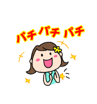 ランナーとランナー応援スタンプ(女の子)（個別スタンプ：15）