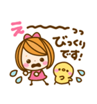カラフル女の子♡長文敬語（個別スタンプ：8）