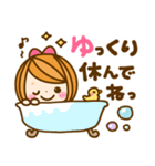 カラフル女の子♡長文敬語（個別スタンプ：14）