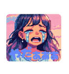 ドット絵女の子日常スタンプ（個別スタンプ：12）