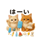 ふわふわメインクーンの夏スタンプ（個別スタンプ：6）