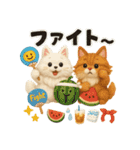 ふわふわメインクーンの夏スタンプ（個別スタンプ：35）