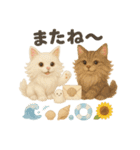 ふわふわメインクーンの夏スタンプ（個別スタンプ：39）