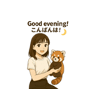 ミキと動物（個別スタンプ：3）