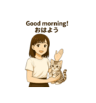 ミキと動物（個別スタンプ：4）