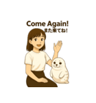 ミキと動物（個別スタンプ：6）