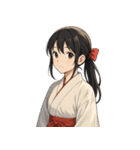 巫女のあかねちゃん【日常敬語】（個別スタンプ：24）