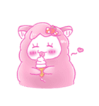 羊のようなアルパカちゃんと過ごす夏（個別スタンプ：5）