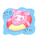羊のようなアルパカちゃんと過ごす夏（個別スタンプ：15）