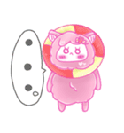 羊のようなアルパカちゃんと過ごす夏（個別スタンプ：16）