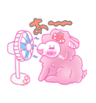 羊のようなアルパカちゃんと過ごす夏（個別スタンプ：21）