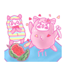 羊のようなアルパカちゃんと過ごす夏（個別スタンプ：38）