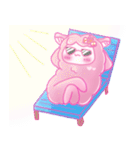羊のようなアルパカちゃんと過ごす夏（個別スタンプ：39）
