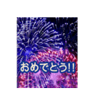 豪華な花火✨誕生日・お祝い・年間イベント（個別スタンプ：12）
